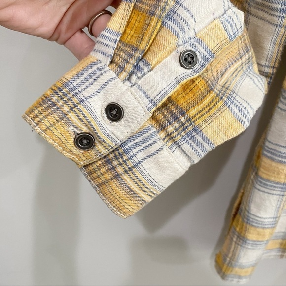 FREE PEOPLE Little Bit of Sugar Plaid
Sequin Top Long Sleeve Flannel Size XS - Picture 7 of 11